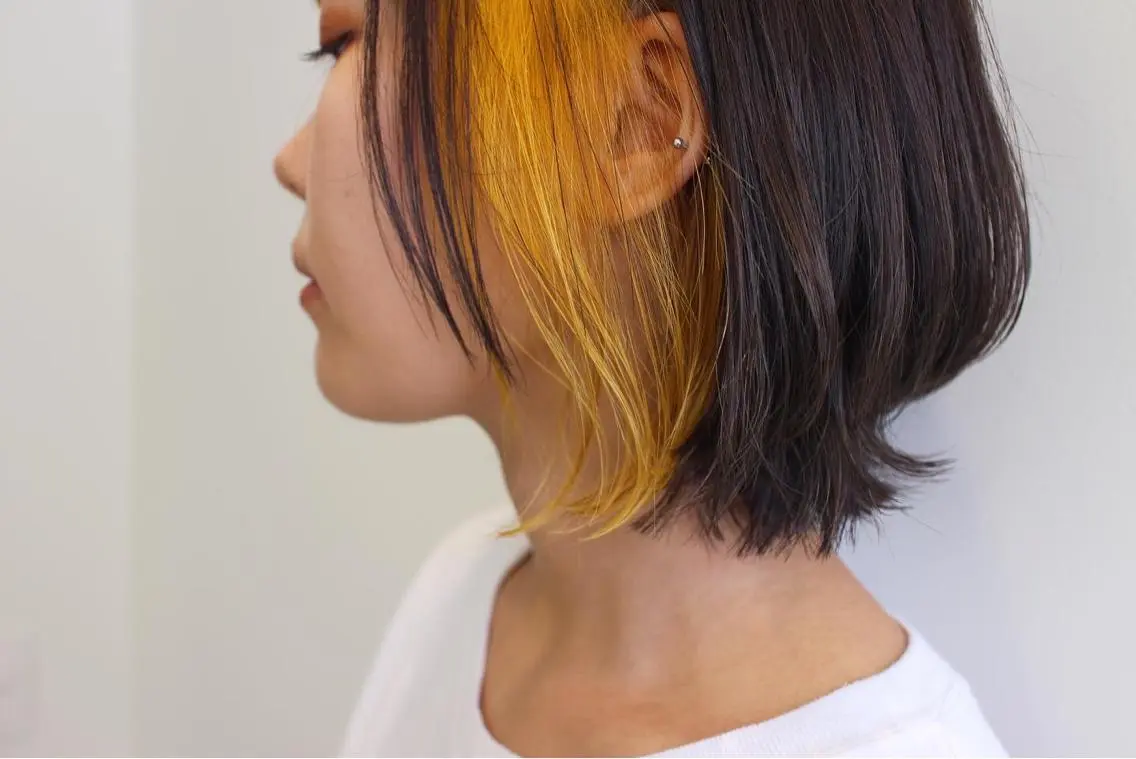 ショート カラー イエローカラー 🫧こおりやま なつみ🫧のヘアスタイル