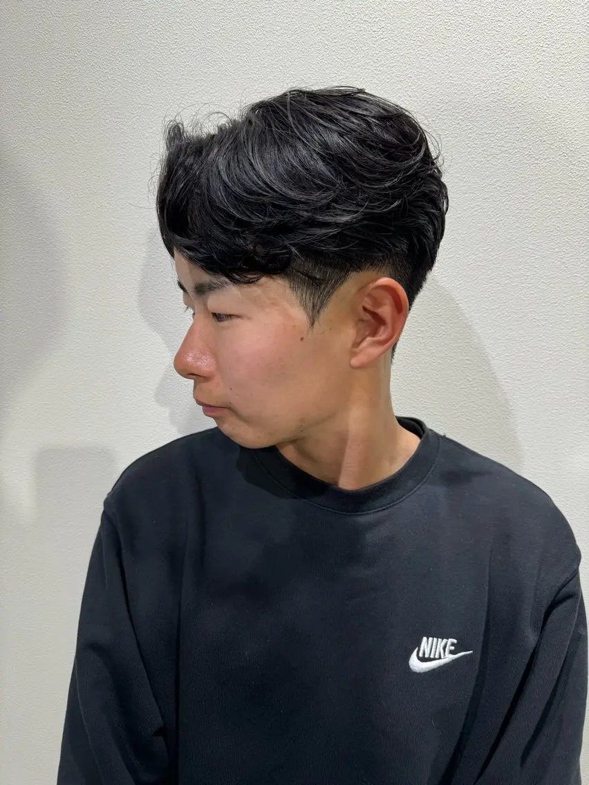 メンズカット+曲がる縮毛矯正 ¥16000→12000の写真