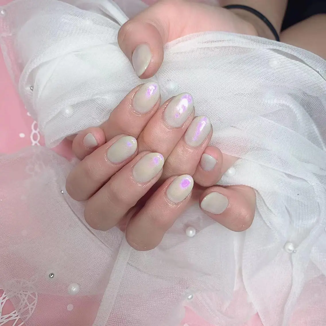 ネイル オーロラネイル ワンカラーネイル Nail Salon kihi大塚店のネイルデザイン