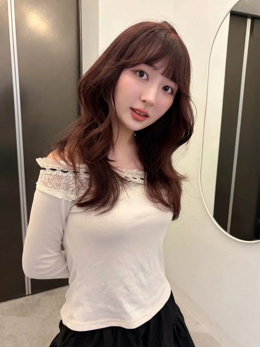 ミディアム ミディアムレイヤー ハッシュカット レイヤーカット 髙杉 心のヘアスタイル