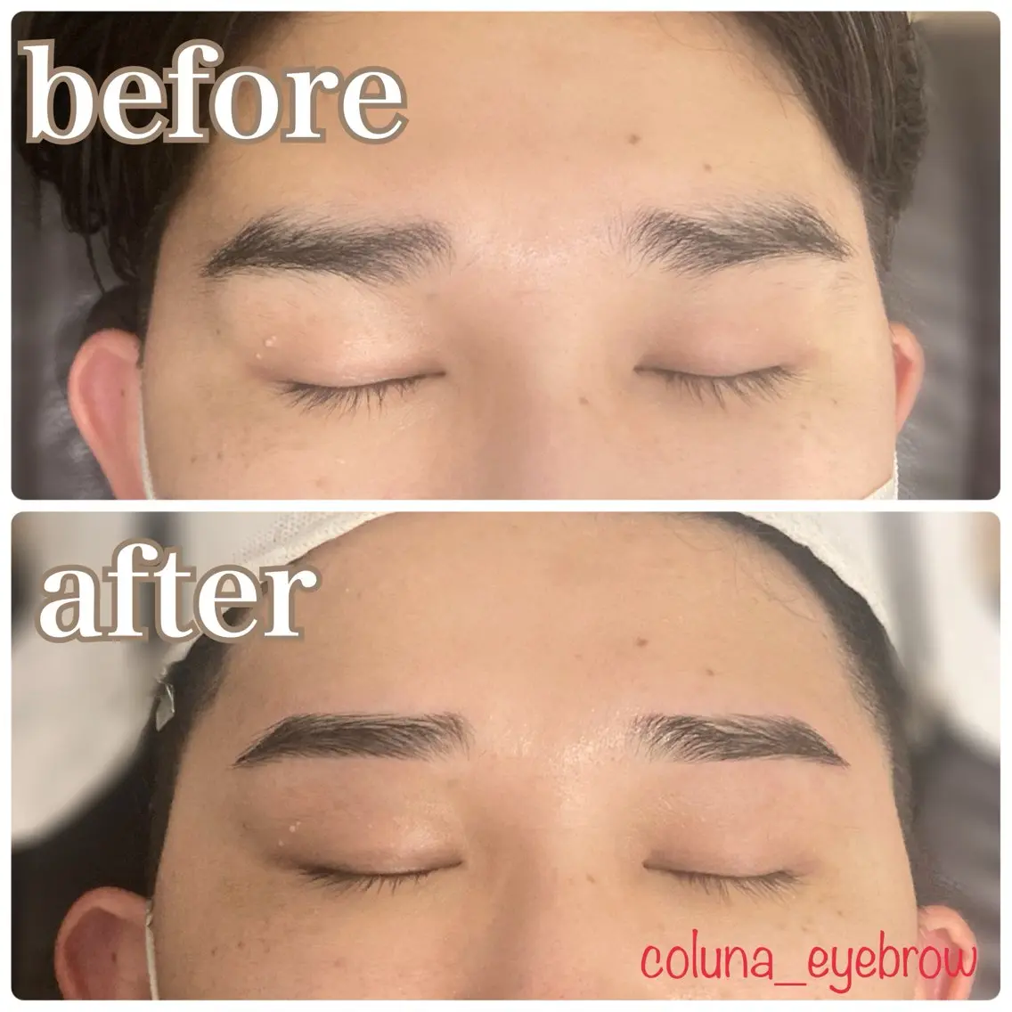 メンズ アイブロウ ワックス脱毛 眉カット 🌼眉毛サロン Coluna🌼の眉毛・アイブロウイメージ