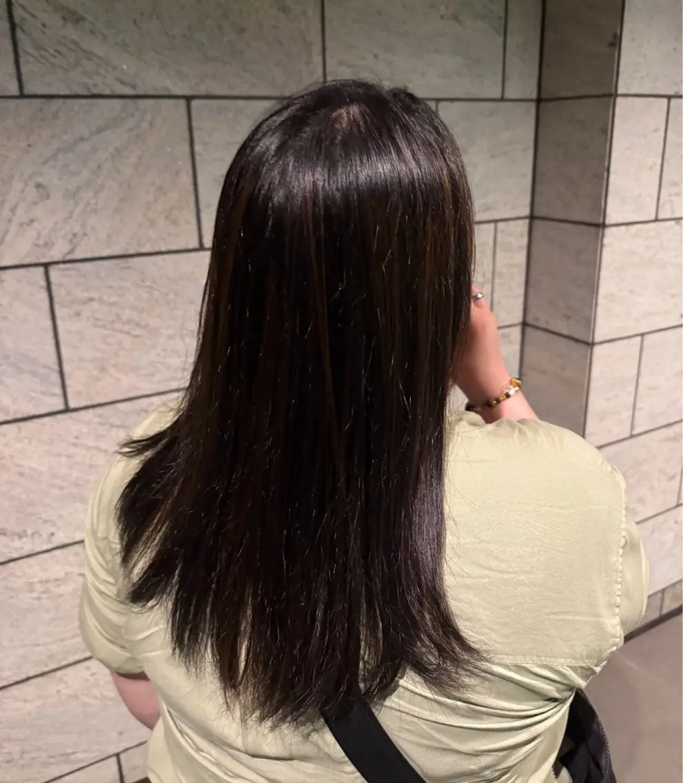 ロング 縮毛矯正 縮毛矯正 美容室SHIAN ひかる🐥⸒⸒のヘアスタイル