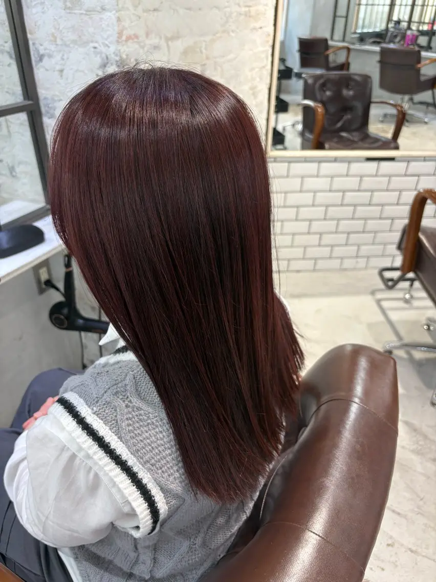 ロング ヘアカラー トリートメント 鈴木 和佳のヘアスタイル