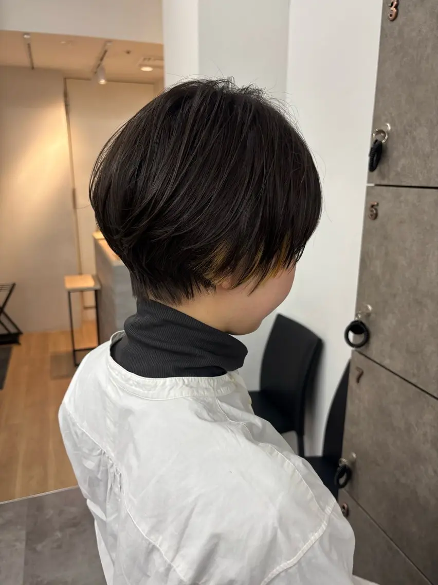 ショート カラー ヘアアレンジ レイヤー/メンズ🥑 マエダアズミ🥑のヘアスタイル