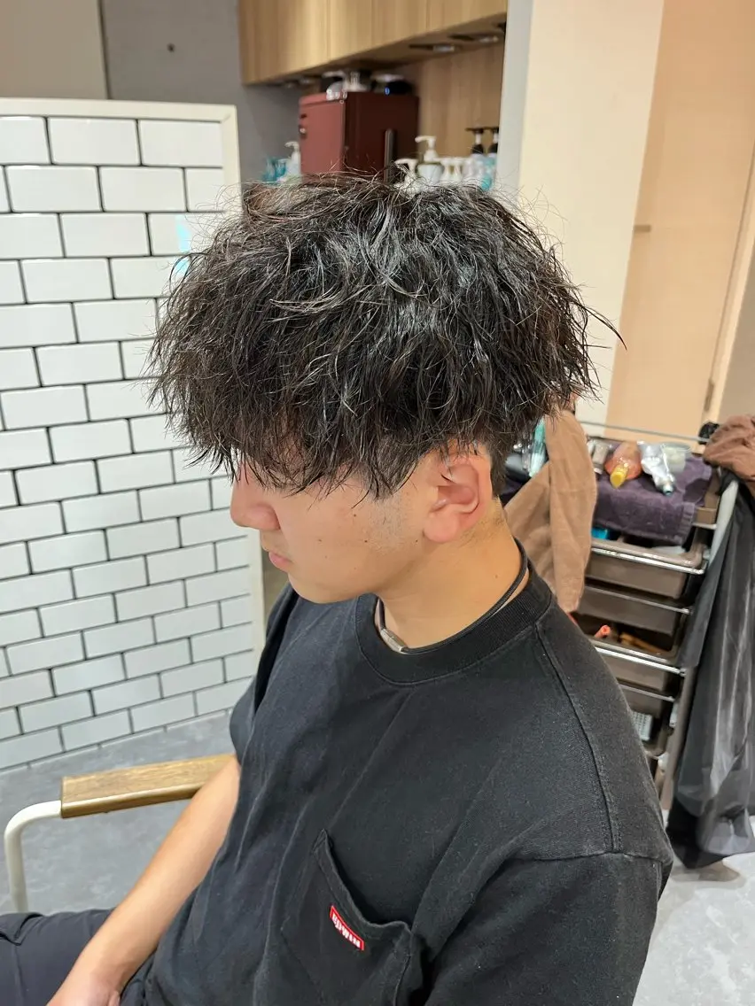 パーマ メンズ マッシュ メンズパーマ メンズツイストパーマ ツイストパーマ カット 🔥メンズ特化美容師 /泉壱恵🔥のヘアスタイル