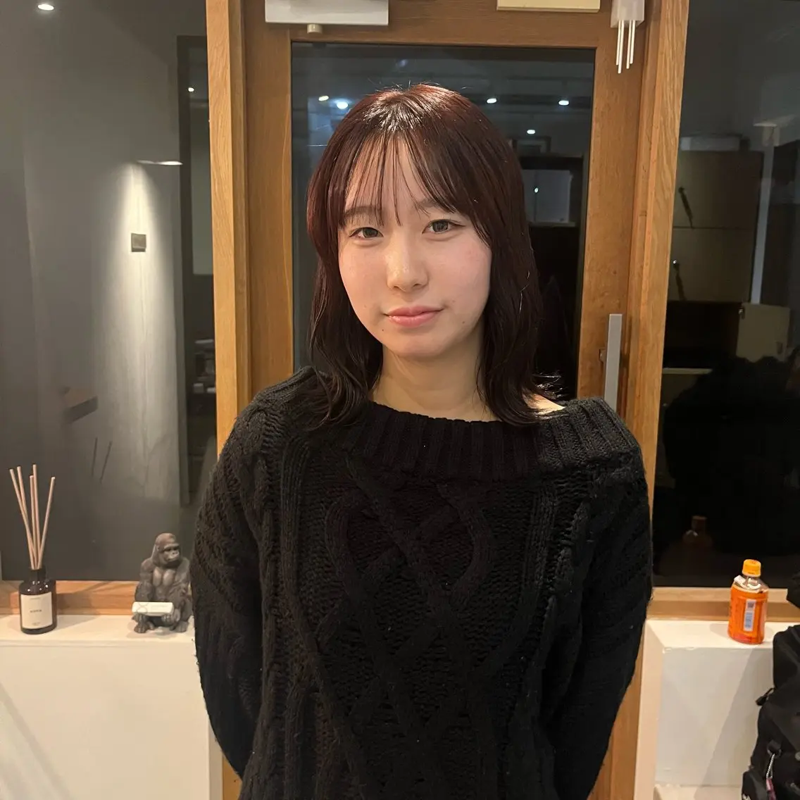 ミディアム 、 ハルナのヘアスタイル