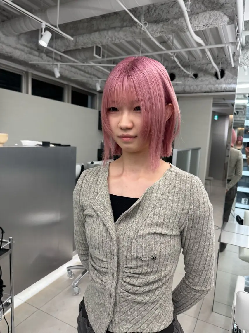 ショート カラー ヘアカラー ヘアセット 栄美容師/kiti /ボブ/ケントのヘアスタイル