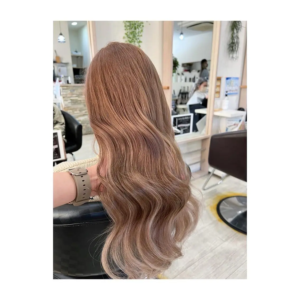 ロング カラー シールエクステ 透明感カラー エクステ 外国人風カラー ヘアカラー エクステ KR2S× 亜以加のヘアスタイル