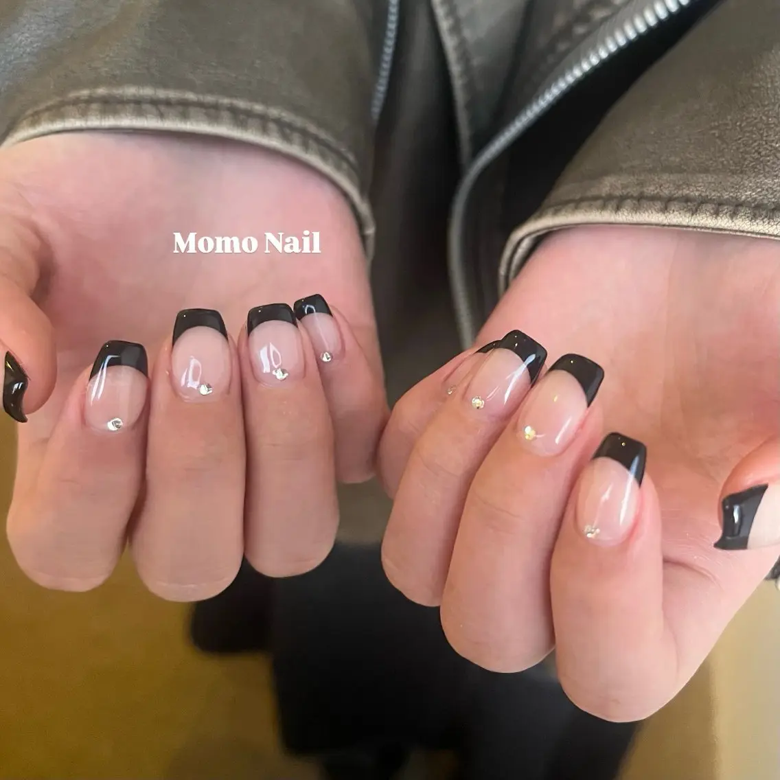 【hand】フレンチ（クリアベース）🤍🫧の写真