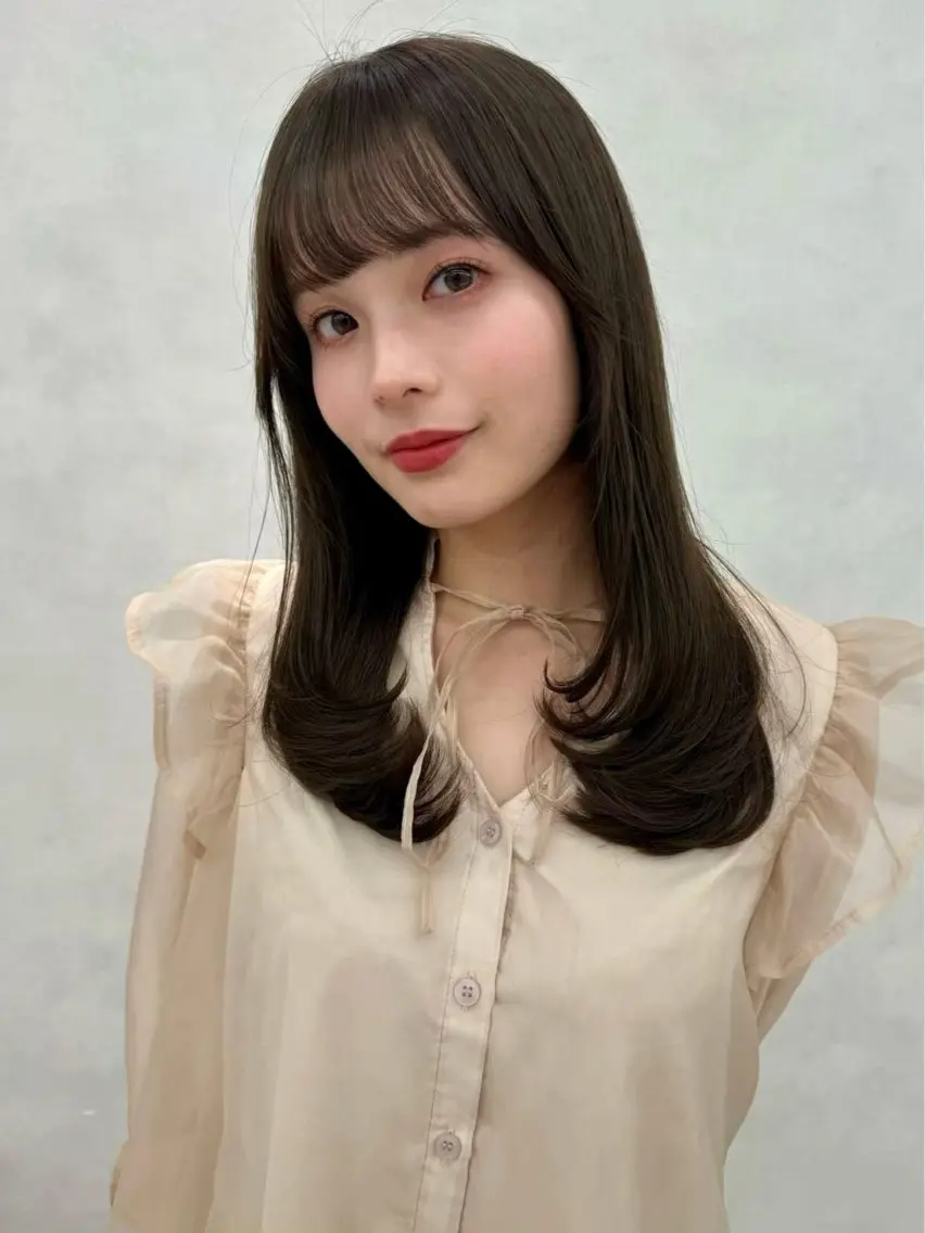 ロング カラー ヘアアレンジ アッシュ 透明感カラー グレージュ 髪質改善 カット ヘアカラー ✨レイヤー/ 透明感カラー✨冨永剛のヘアスタイル