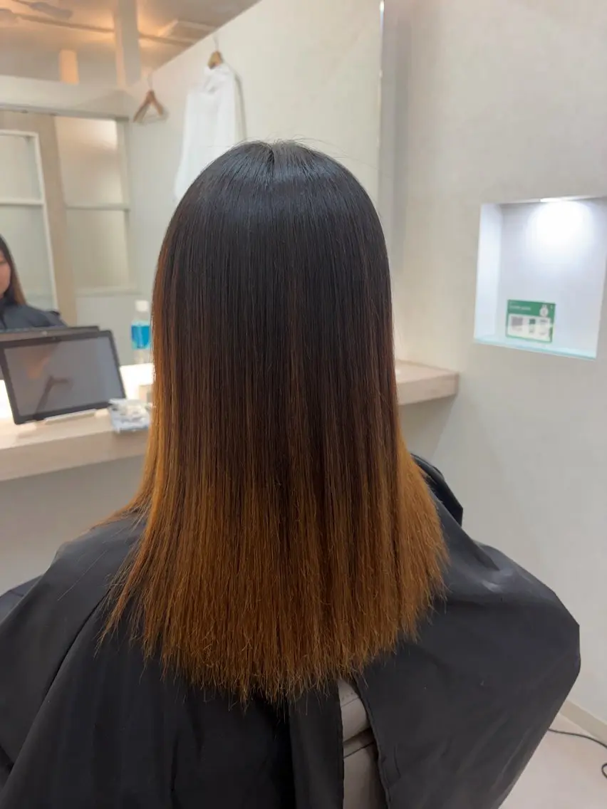 カット 縮毛矯正 トリートメント 🌈透け感カラー/ 髪質改善RINA🌈のヘアスタイル