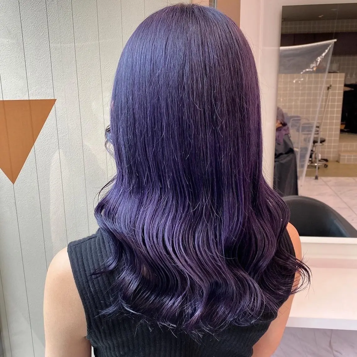 セミロング ヘアカラー トリートメント ヘッドスパ ヘアセット 寒色/ベージュヘア ブリーチありMiOのヘアスタイル