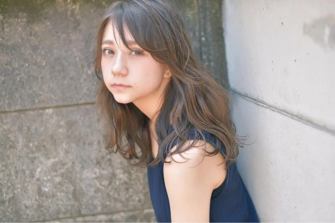 前髪カット&透け感カラー&2stepトリートメントの写真