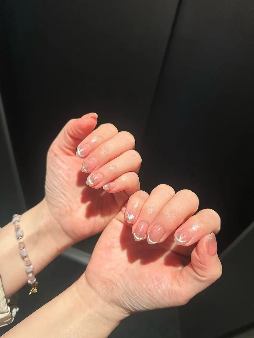 ネイル フレンチネイル マグネットネイル マグネットフレンチ Rin Rinのネイルデザイン