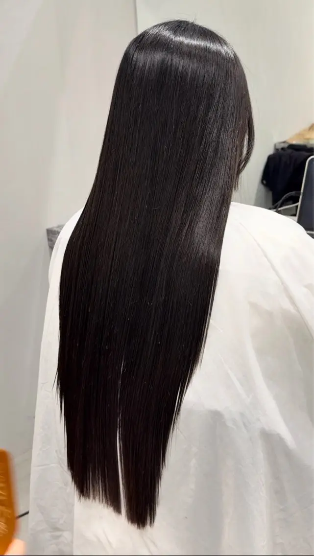 ロング パーマ ハイライト 縮毛矯正 縮毛矯正 トリートメント 他店お直し/ 縮毛矯正美容師あんりのヘアスタイル