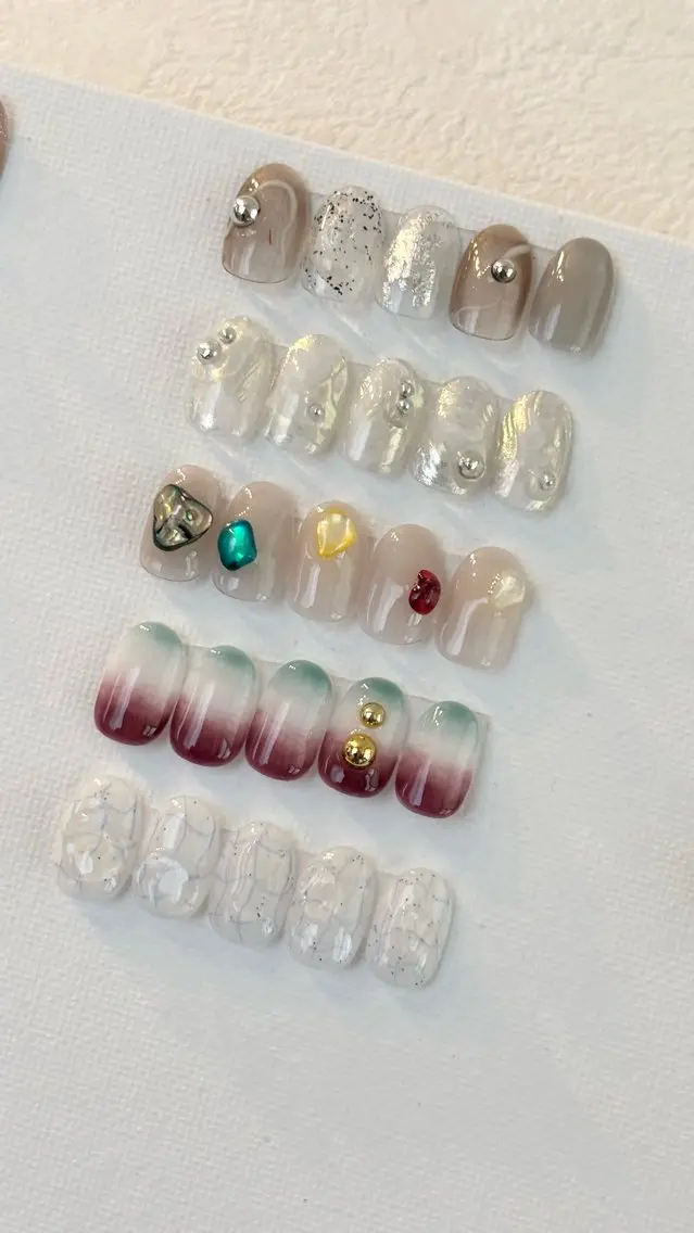 ネイル マグネットネイル ニュアンスネイル シンプルネイル Umi Nail /Akariのネイルデザイン