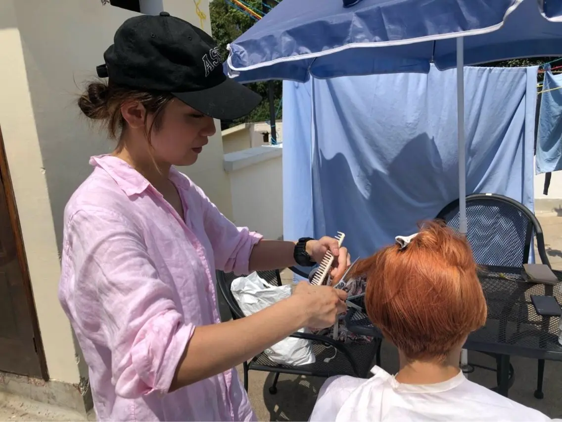ミディアム Tuco 佐良のヘアスタイル