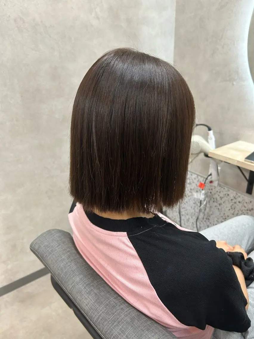 ミディアム カット 縮毛矯正 VIE.ORNER 土気🍀小岩井樹のヘアスタイル