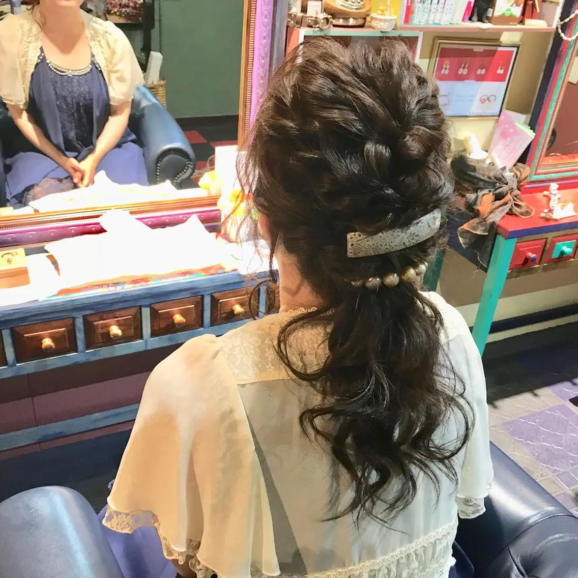 セミロング カラー ヘアアレンジ nike にけのヘアスタイル