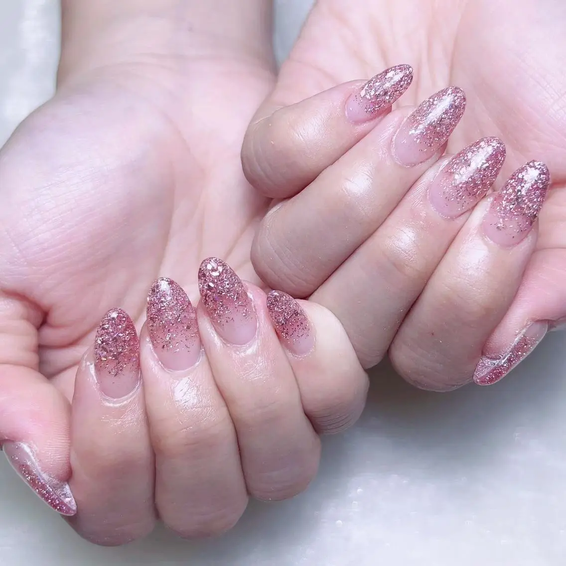メンズ ネイル グラデーション ラメ(グリッター) ラメグラデーション ハンドネイル NAILサロン 木にいるのネイルデザイン