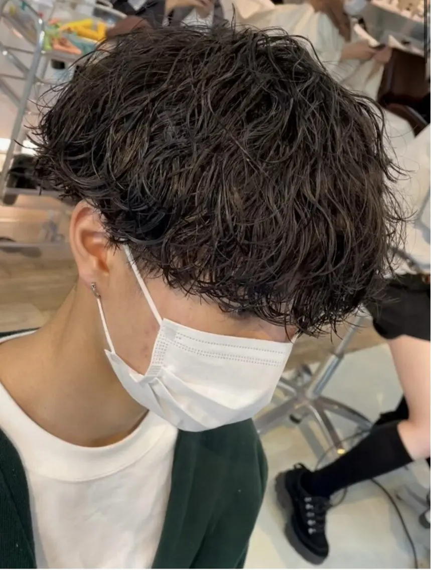 パーマ メンズ カット パーマ カット🔥パーマ特化 fifthりょう🔥のヘアスタイル