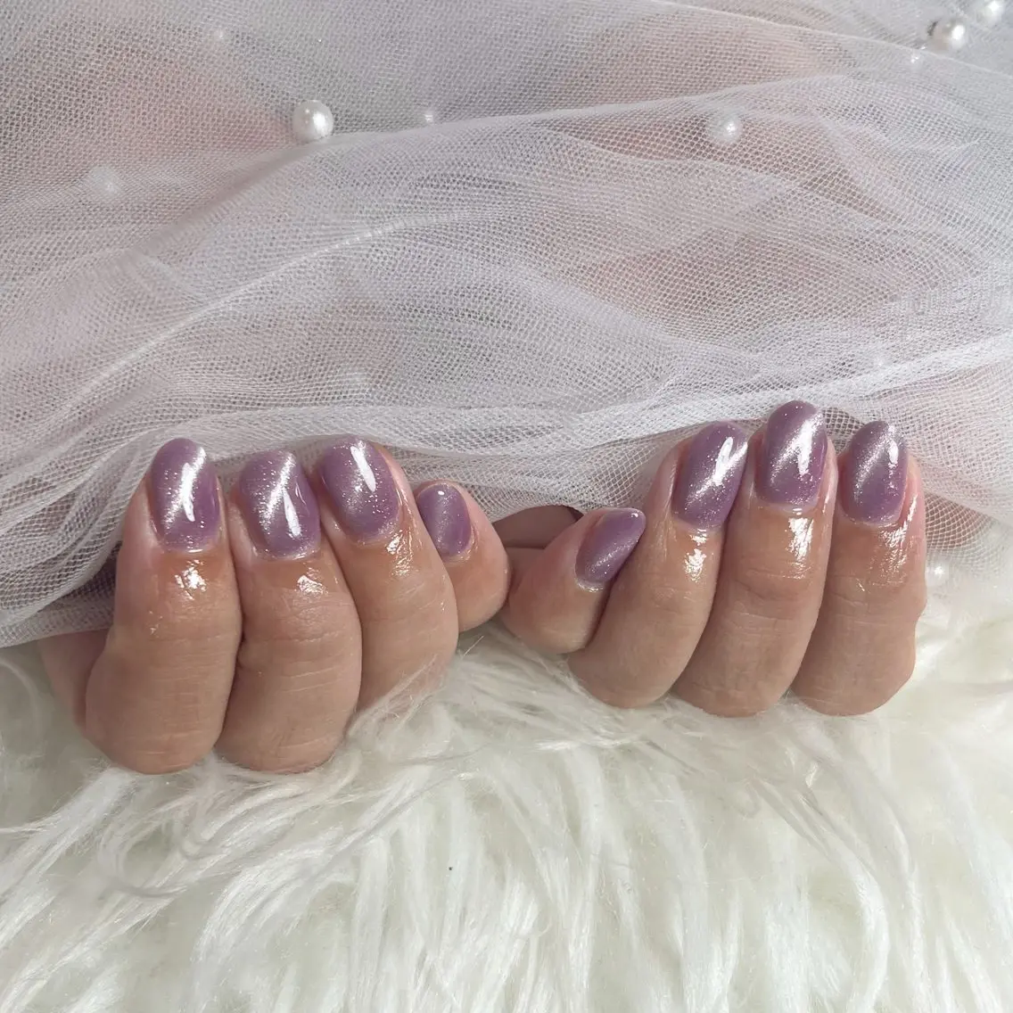 ネイル マグネットネイル ハンドネイル LAVISH sakiのネイルデザイン