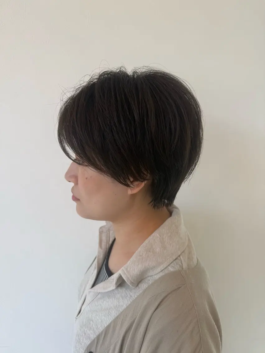 ショート カット ヘアカラー トリートメント りか/透明感カラー/ レイヤーカットのヘアスタイル