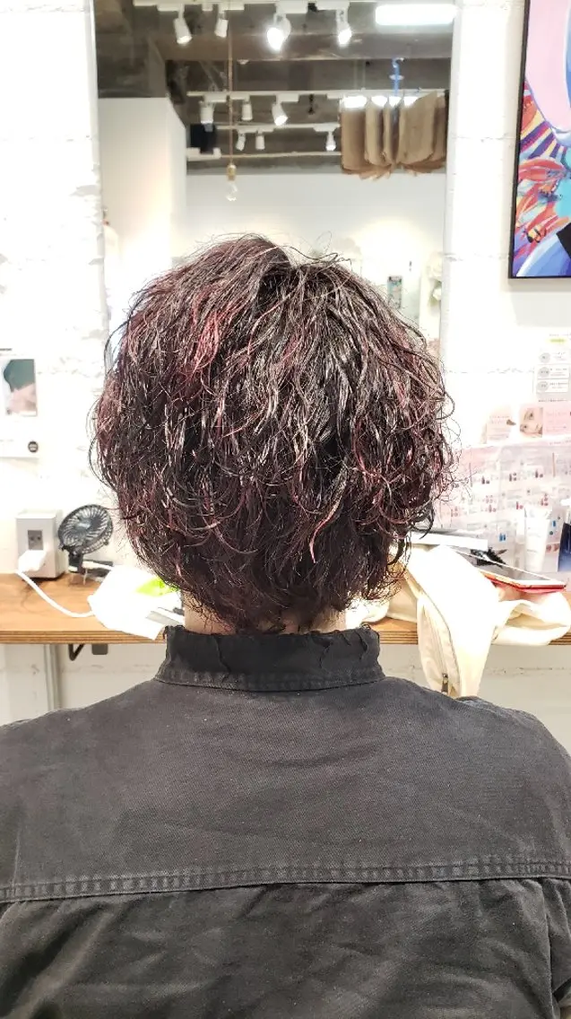 パーマ カラー メンズ メンズメッシュ メンズパーマ メッシュ パーマ ✂️藤瀬 アキラのヘアスタイル