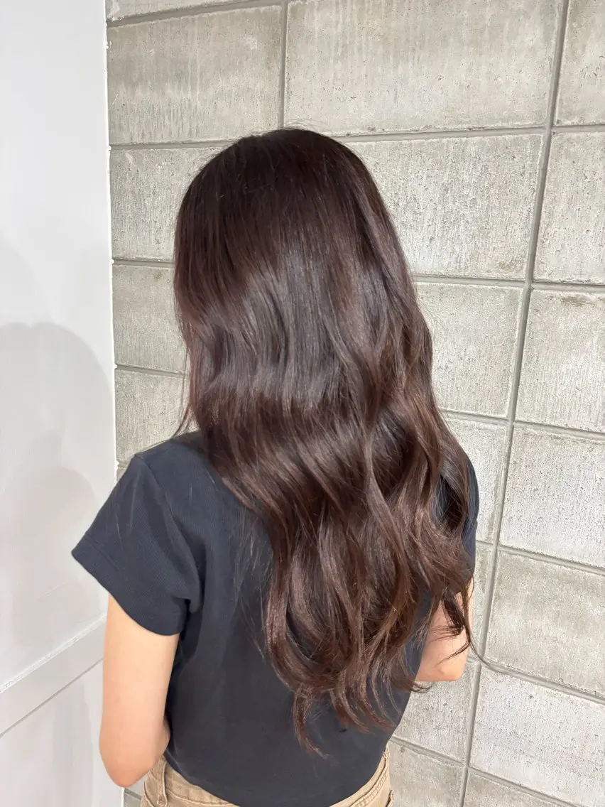 ロング カラー ブラウンカラー ラベンダーカラー ヘアカラー コト/透明感カラー /美眉waxのヘアスタイル