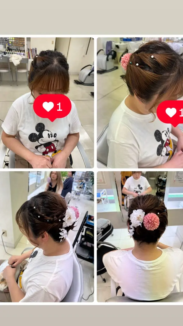 タカハシ リナのヘアスタイル