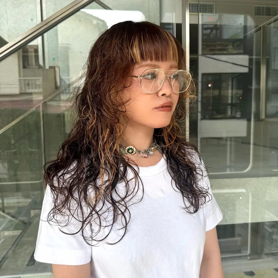ロング カラー RINA .のヘアスタイル