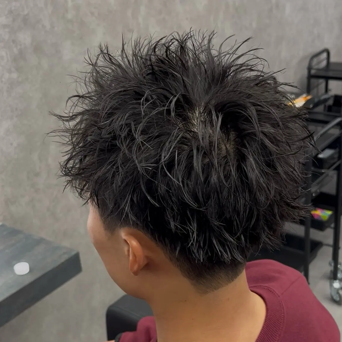 ショート パーマ ヘアアレンジ メンズ 刈り上げ ショートヘア カット パーマ 【札幌メンズ特化】 🔥RIKU🔥のヘアスタイル