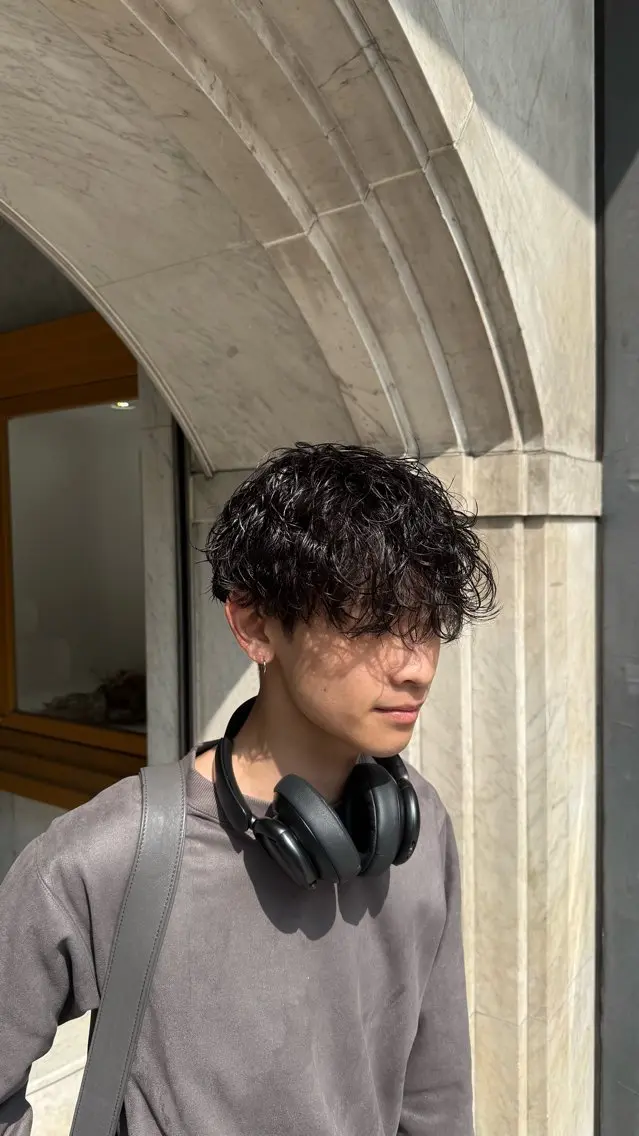 パーマ メンズ 佐古 遼太のヘアスタイル