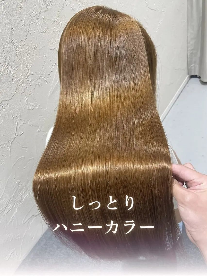 ミディアム カラー ツヤ髪の匠/髪質改善 山本晃太のヘアスタイル