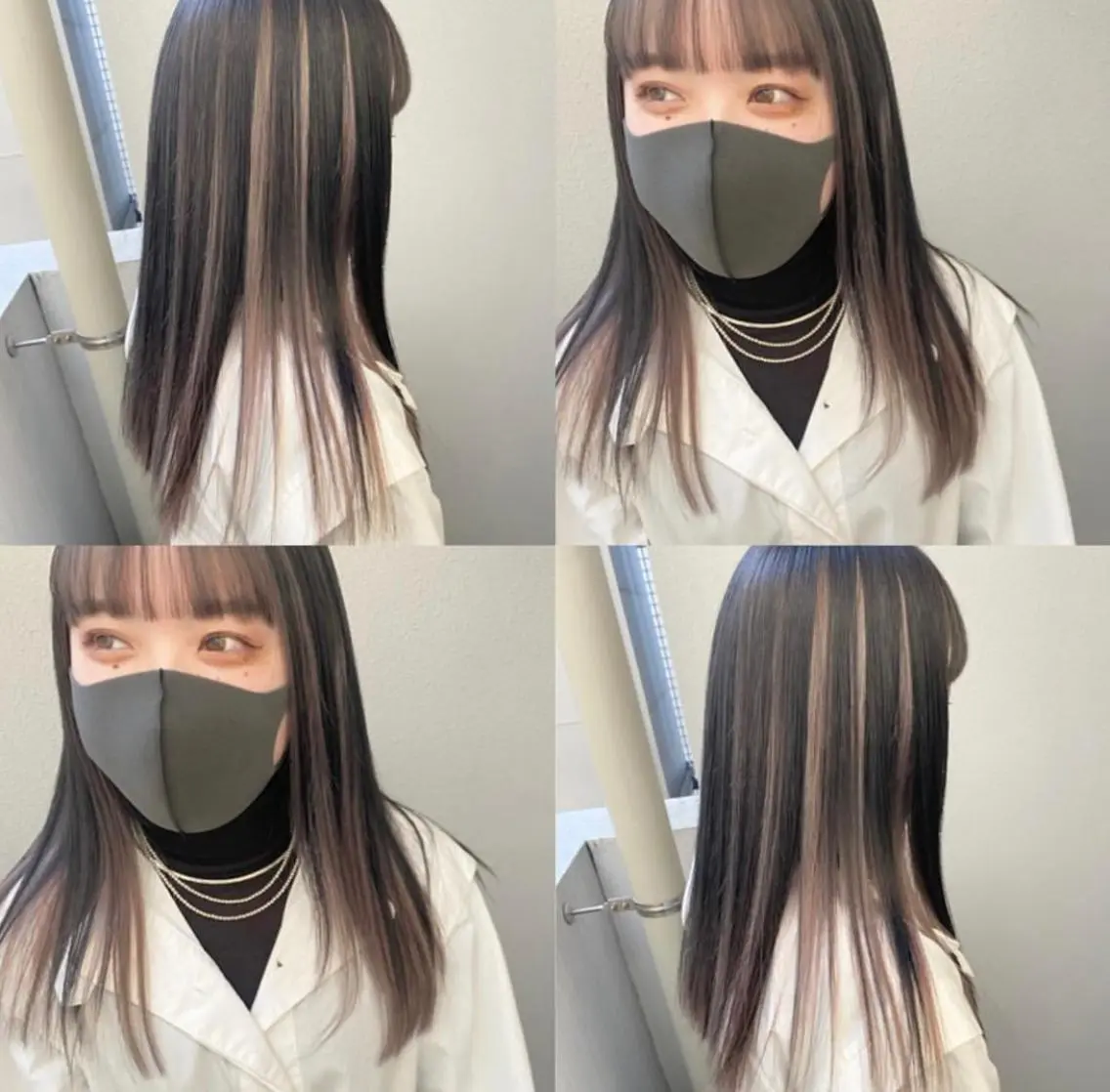 セミロング カラー Maya川越/ エクステ/ハイトーンのヘアスタイル
