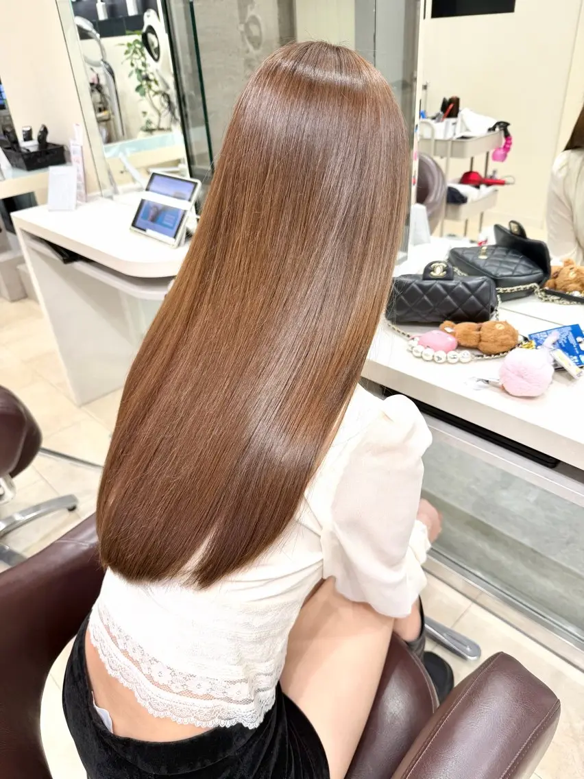 ロング 髪質改善 カット 【縮毛矯正/髪質改善 /ケアカラー】十場のヘアスタイル