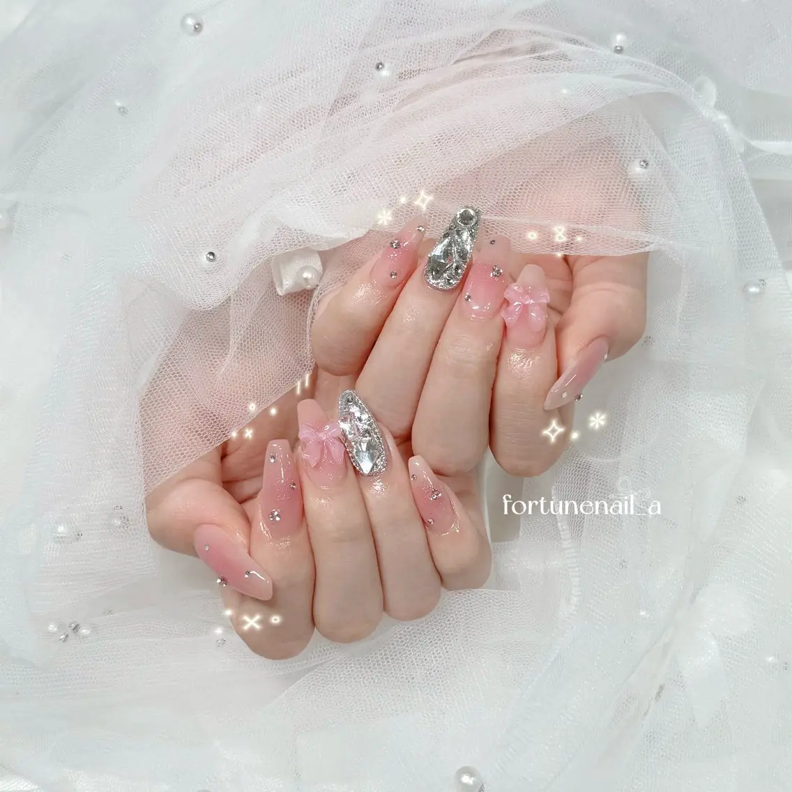 ネイル ハンドネイル ✩.*🎀 aoi🎀のネイルデザイン