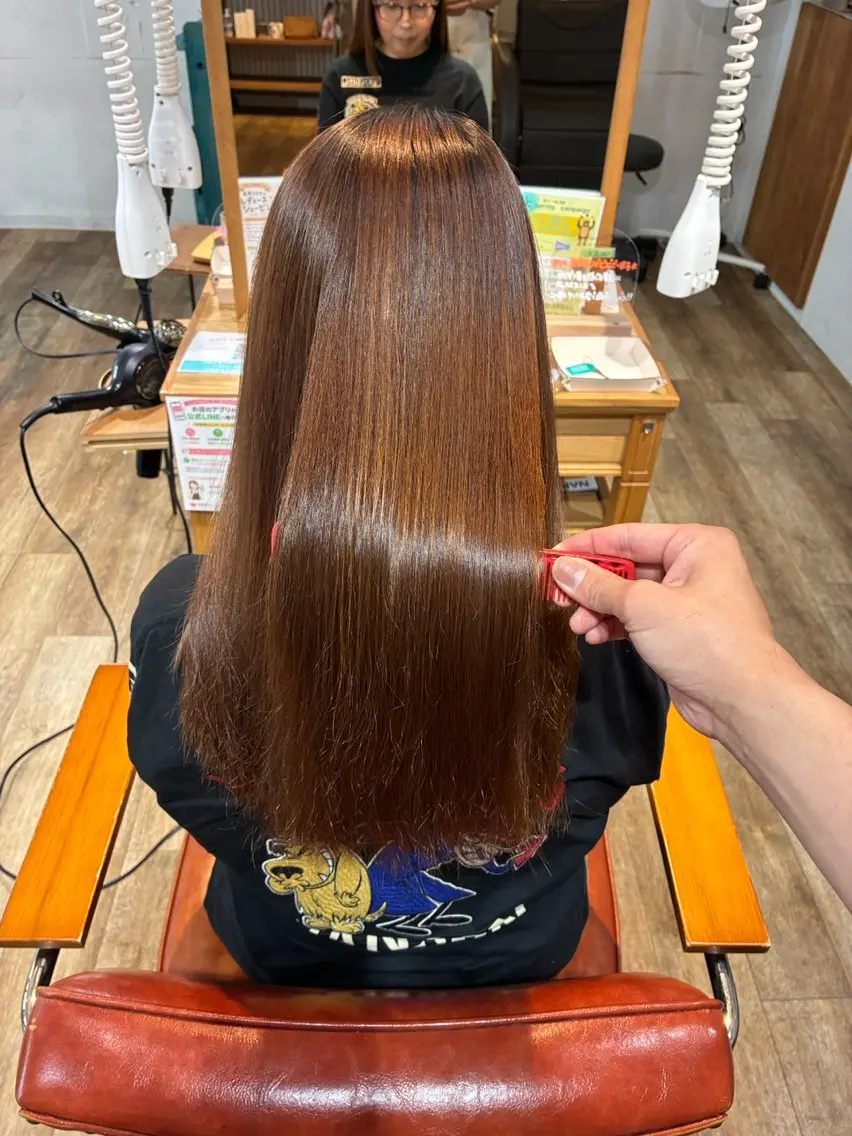 ロング トリートメント 梅地 湊太/カラーモデルのヘアスタイル