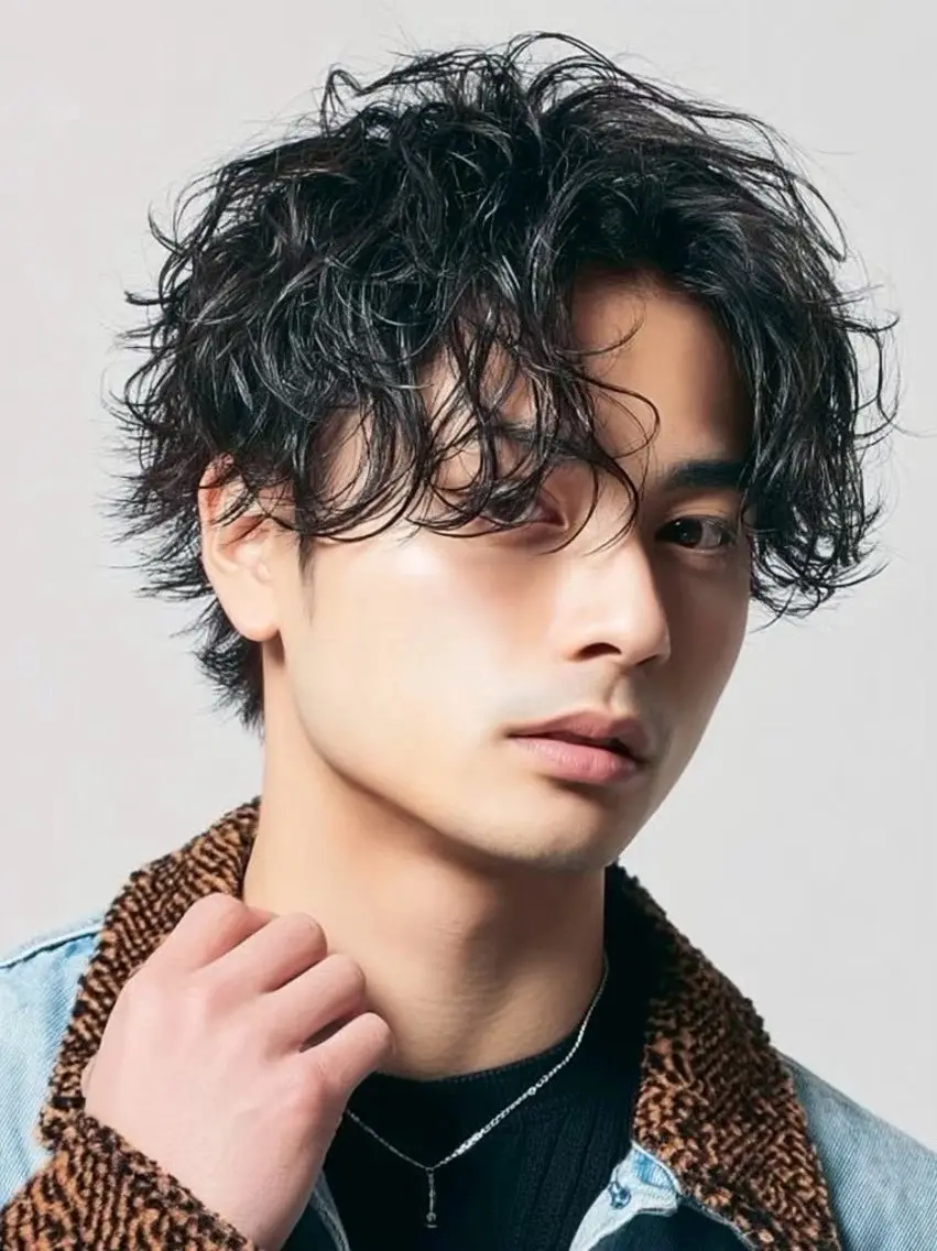 パーマ メンズ 神田 絢飛のヘアスタイル