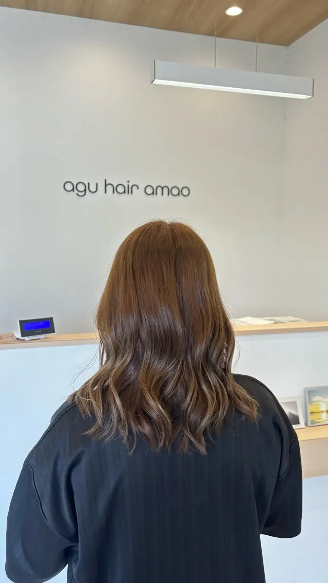 ミディアム カラー ヘアカラー Agu. / KAEDEのヘアスタイル