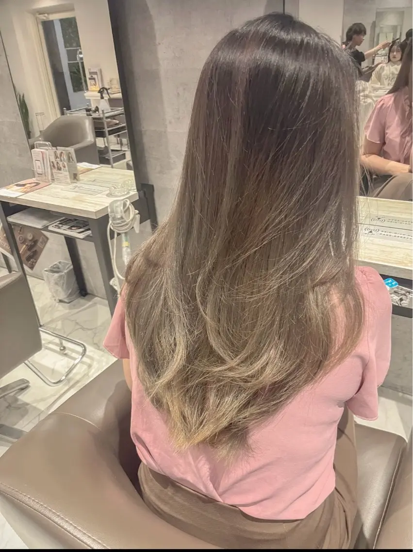 ロング ヘアカラー Grow by NYNY 田代 紀恵のヘアスタイル