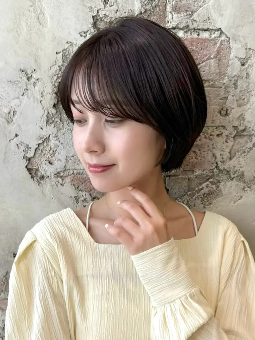 ショート カラー カット トリートメント 💍新宿ショート 💍岩田莉奈のヘアスタイル