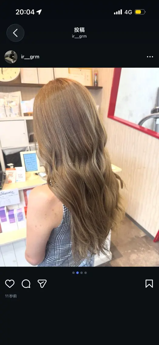 ロング カラー ヘアカラー r i n k aのヘアスタイル