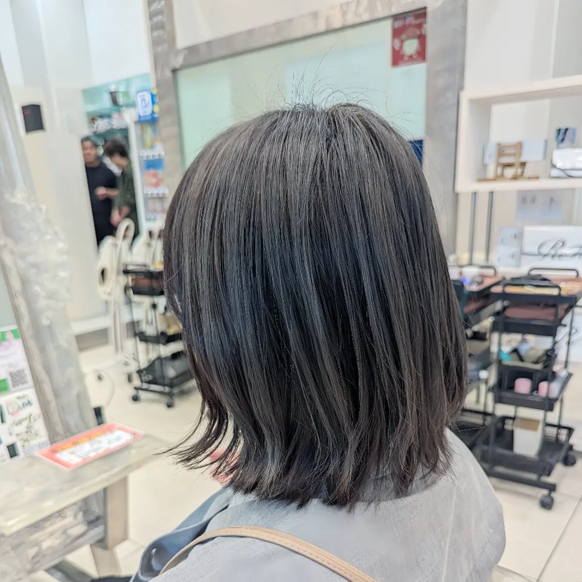 【ブリーチなしダブルカラー】+3stepトリートメント(イルミナカラーorアディクシーカラー可)透明感カラー/赤み消しの写真