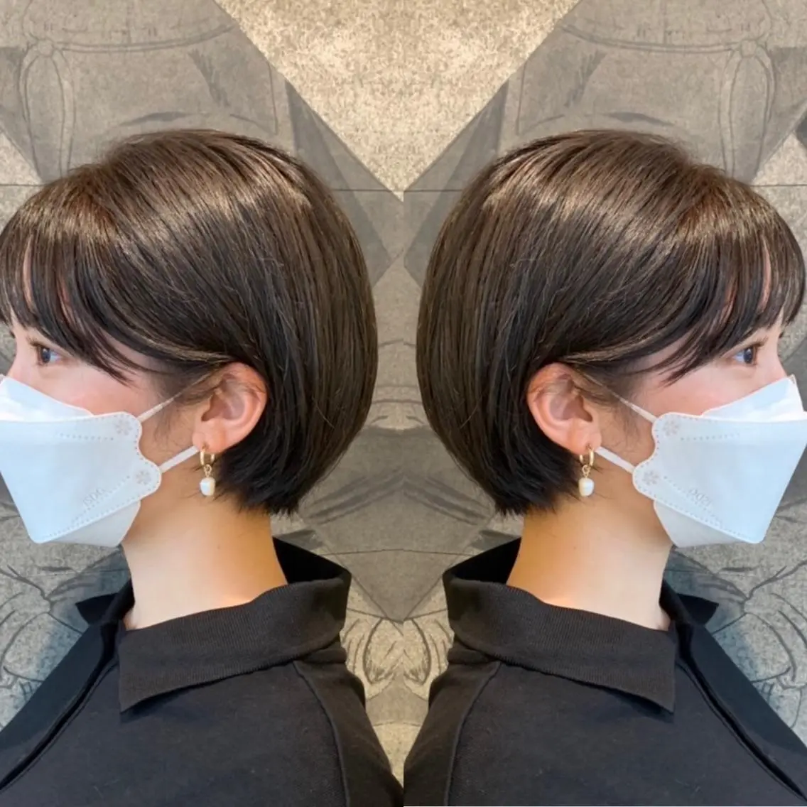 ショート ショートヘア カット ヘアカラー ハイライトバレイヤー ジュ&縮毛矯正✨櫻野のヘアスタイル