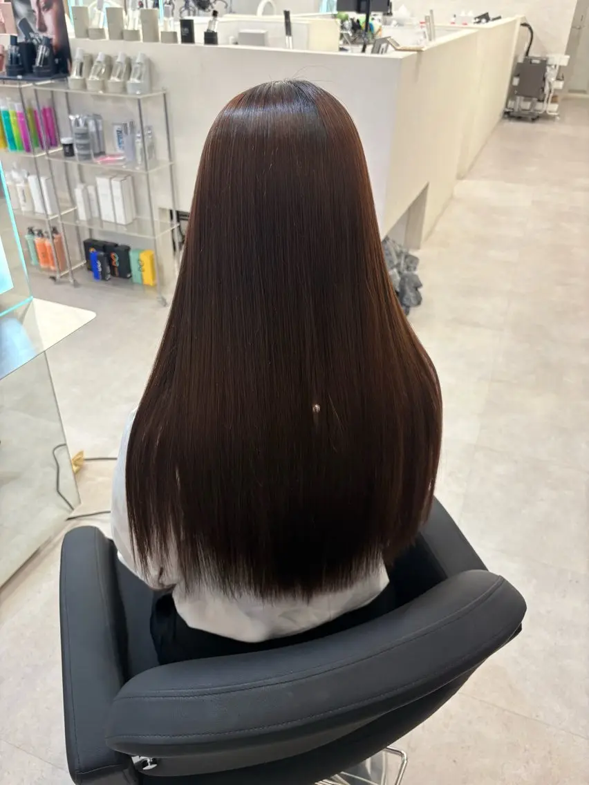 ロング パーマ ヘアアレンジ 縮毛矯正 トリートメント JUNOHAIR. MIAN.⋆𝜗𝜚のヘアスタイル