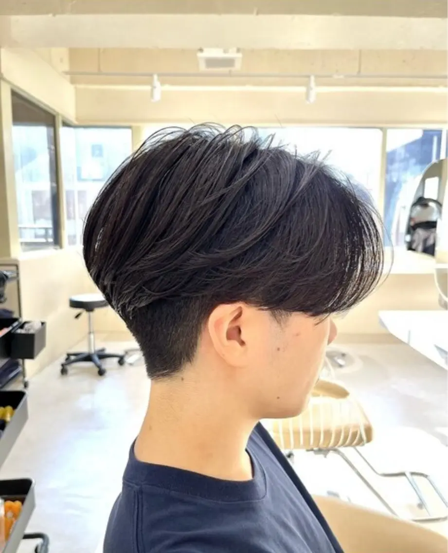 メンズ 縮毛矯正 トリートメント 重松 丈博のヘアスタイル