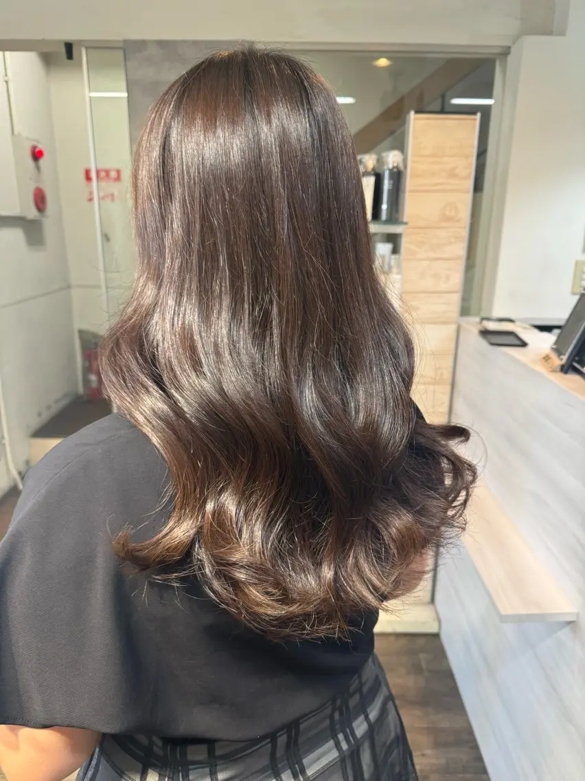 ロング カラー 透明感カラー Rena/韓国 /ワンホンヘアのヘアスタイル