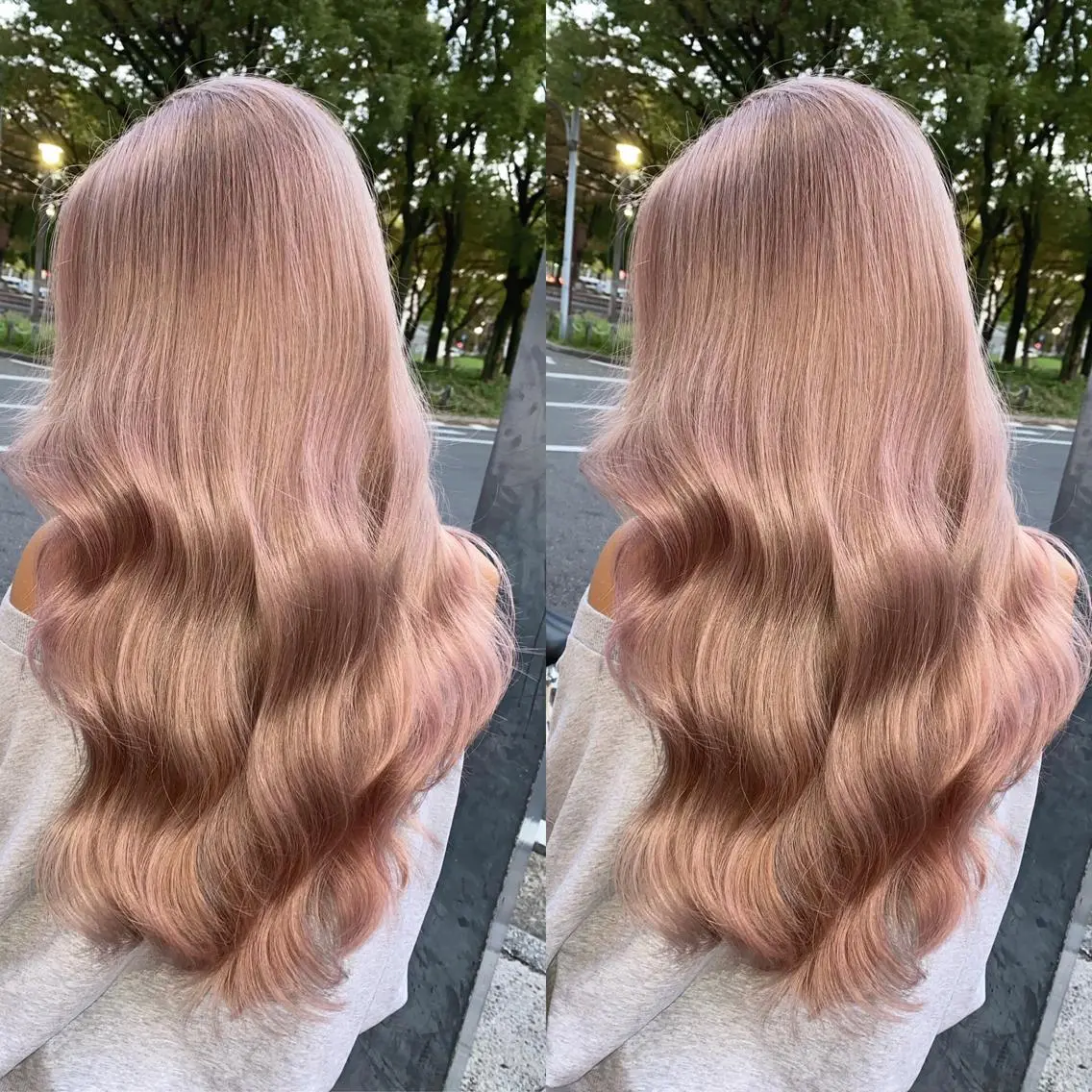ロング カラー カット ヘアカラー トリートメント ブリーチ 透明感HIDEのヘアスタイル