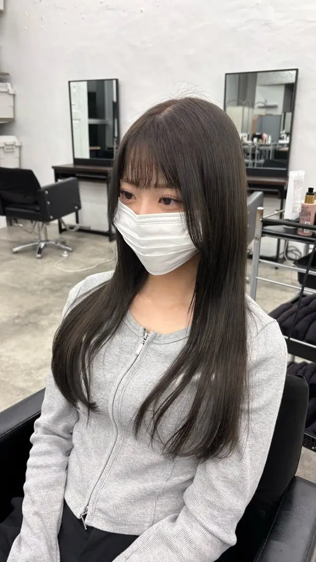 ロング カラー ヘアカラー トリートメント 艶髪カラー/透明感/ 髪質改善/YUIKOのヘアスタイル